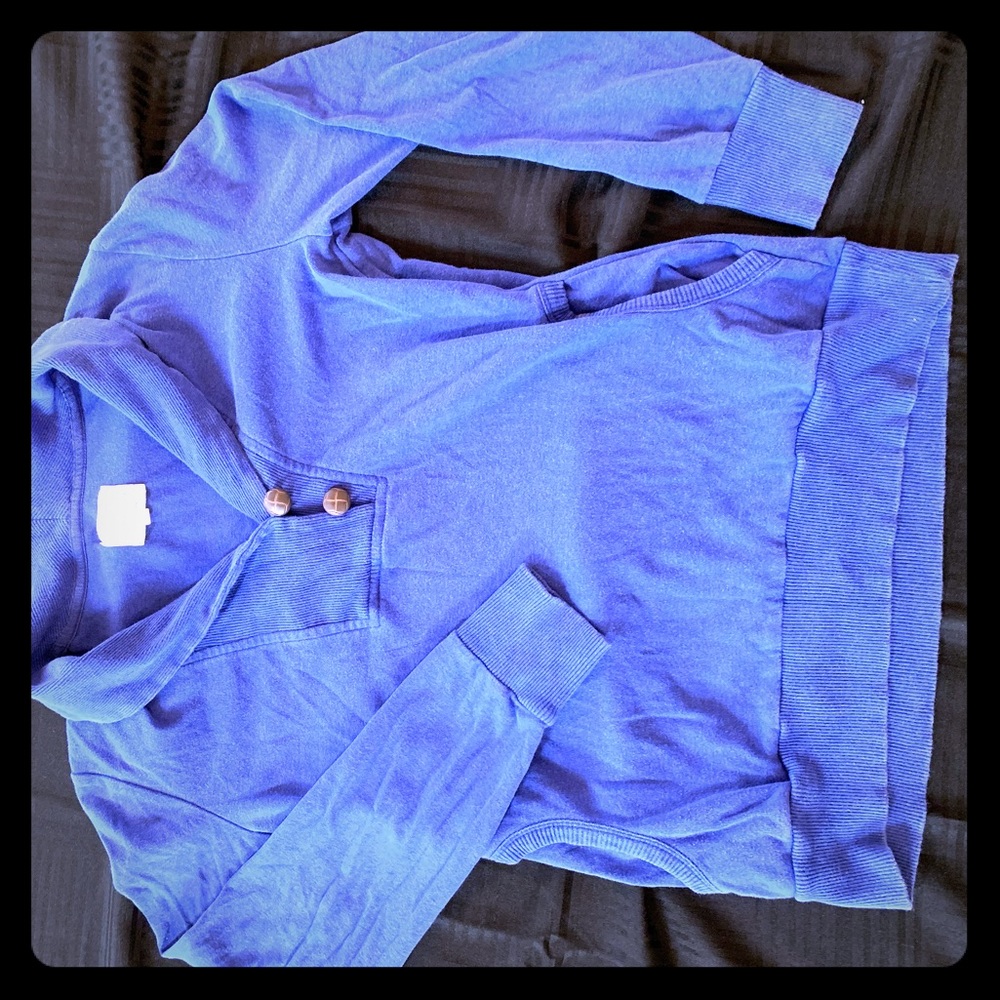 Banana Republic Shawl Neck Cotton Pullover